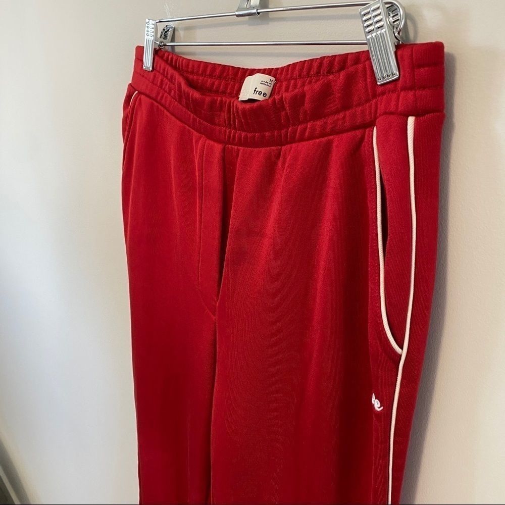 Aritzia Wilfred Free Shimada  Red Track Pants - Picture 6 of 11